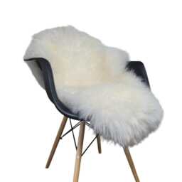 Naturasan Sheepskin Lambskin Rug From Europe, Best Quality in Hair & Denisty, Natural White - thumbnail 2