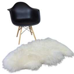 Naturasan Sheepskin Lambskin Rug From Europe, Best Quality in Hair & Denisty, Natural White - thumbnail 3