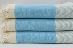 "Turkish Soft Blanket, Bed Cover, Bedroom Blanket, Throw Towel, 79""x95" - thumbnail 1