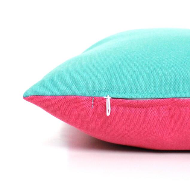 Two Tone Fuchsia & Turquoise Pillow Cover - All Sizes, Home Gifts For You - image 1