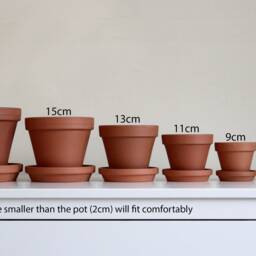 Hand Painted Terracotta Plant Pot Customizable Houseplant Planter - thumbnail 3