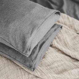 Natural Linen Pillow Cover, Softened Pillowcase in Various Colors, Handmade Cushion Organic Heavyweight Pillowcase - thumbnail 2