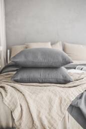 Natural Linen Pillow Cover, Softened Pillowcase in Various Colors, Handmade Cushion Organic Heavyweight Pillowcase