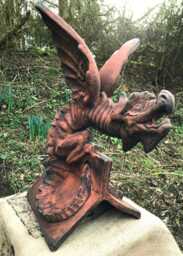 Welsh Dragon Roof Finial 110 Degree Angled Ridge Tile - thumbnail 1