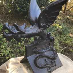 Welsh Dragon Roof Finial 110 Degree Angled Ridge Tile - thumbnail 2