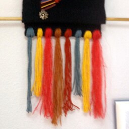 "Wall Hanging. Woven Wall Art. Textile Tapestry. Textile Weaving. Tapestry Fiber ""The Wholeness" - thumbnail 4