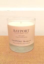 Bayport 8 Oz. Tumbler Coconut Peach Vanilla Hamptons Handpoured Signature Village Series 100% Soy Candle Hand Poured - thumbnail 1