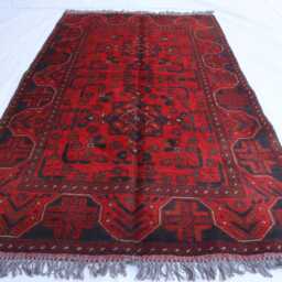 Bukhara Afghan Handmade Rug 3'2x5'2 Feet New Area Rug, Turkmen Oriental Geometric Genuine Livingroom D??cor Office Carpet - thumbnail 2
