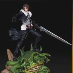 Squall Leonhart 3D Printed Figure - Final Fantasy Viii 110 Scale - thumbnail 3