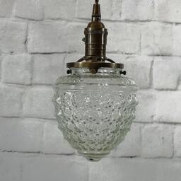 Style#055 Vintage Style Glass Globe Pendant Light - Hanging Ceiling Fixture - thumbnail 3