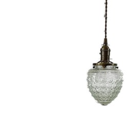 Style#055 Vintage Style Glass Globe Pendant Light - Hanging Ceiling Fixture - thumbnail 2