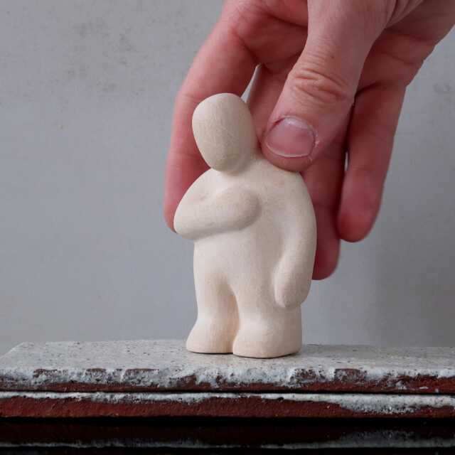 Compassion - Expressive Ceramic Figurine For Sandplay & Counseling - image 1