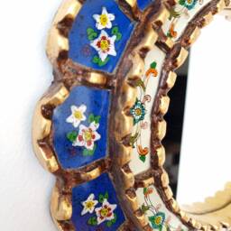 "Peruvian Mirrors ""Harmoniosa 30cm Blue" - thumbnail 3