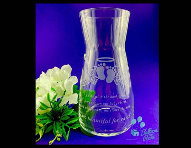 Engraved Memorial Vase - An Angel in The Book Of Life - image 1