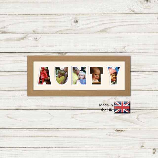 Aunty Photo Frame Word Name Special Gift - 1270 By Photos in A Word - image 1