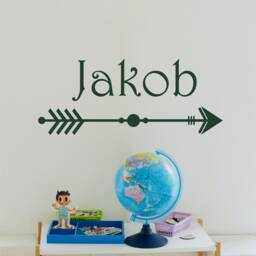 Personalized Arrow Boy Name Wall Decal Vinyl Boys Tribal Trendy Adventure Nursery S30 - thumbnail 2