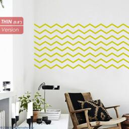 Chevron Line Wall Decal/Zig Zag Lines Sticker Modern Kids Room Home Decor Stripes - thumbnail 3