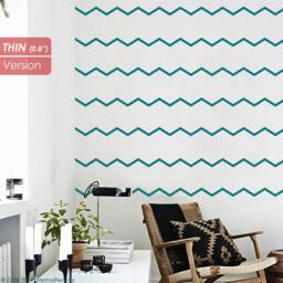 Chevron Line Wall Decal/Zig Zag Lines Sticker Modern Kids Room Home Decor Stripes - thumbnail 1