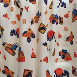 Construction Build It Theme Window Valance ~ Extra Wide 72 Inches X 15 Long Boys Room Decor - thumbnail 3