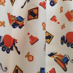 Construction Build It Theme Window Valance ~ Extra Wide 72 Inches X 15 Long Boys Room Decor - thumbnail 2