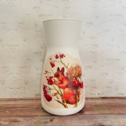 Squirrel Vase, Autumn Flower Gifts, Home Decor, Decorations, Lovers - thumbnail 2