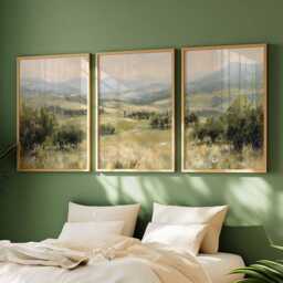 Tuscan Landscape Poster Set Rustic Italian Countryside Wall Art - thumbnail 3