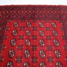 5x7 Ft Red Akhcha Handmade New Rug, Afghan High Pile Rug Turkmen Bokhara Area Livingroom Rug, Tribal Home D??cor Bedroom Office Rug - thumbnail 3