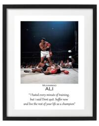 Muhammad Ali Inspirational Motivating Quote Poster Print Gift Wall Art A4/A3 A3+ - thumbnail 1