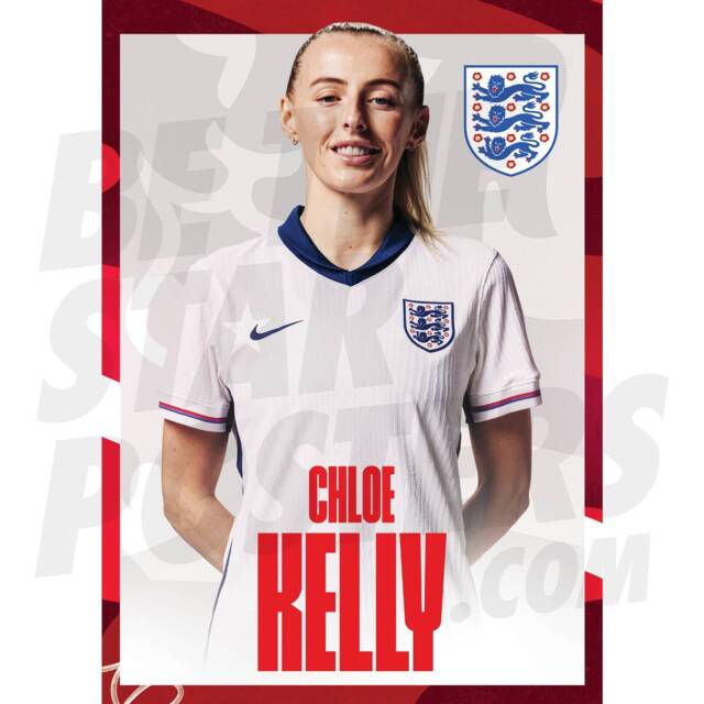 Lionesses Kelly 24/25 Home Headshot Poster - Officially Licensed Product A4/A3 Framed Options Wall Decor - image 1