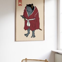 Matsumoto Hoji Art Print, Japanese Poster, Frog, Vintage Animal Art, Funny Gift, A1/A2/A3/A4 - thumbnail 3