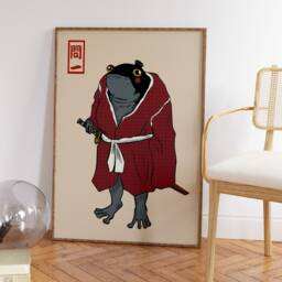 Matsumoto Hoji Art Print, Japanese Poster, Frog, Vintage Animal Art, Funny Gift, A1/A2/A3/A4 - thumbnail 2