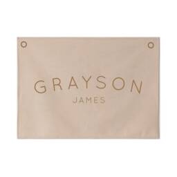 Personalised Wall Hanging Narrow Font - Custom Name Banner 70x50cm More Lettering Colours Available - thumbnail 2