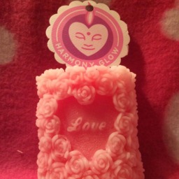Beautiful Heart Beeswax Candle, Natural Yellow Or Red Other Colors - See Heart Meditation Candle Too - thumbnail 2