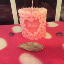 Beautiful Heart Beeswax Candle, Natural Yellow Or Red Other Colors - See Heart Meditation Candle Too - thumbnail 4
