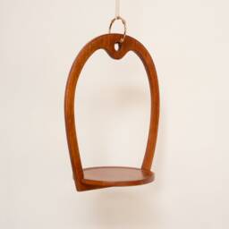 Plant Hanger, Classic Retro, Mid-Century Modern, Handmade Hanging Planter, Wooden Window Shelf - thumbnail 3