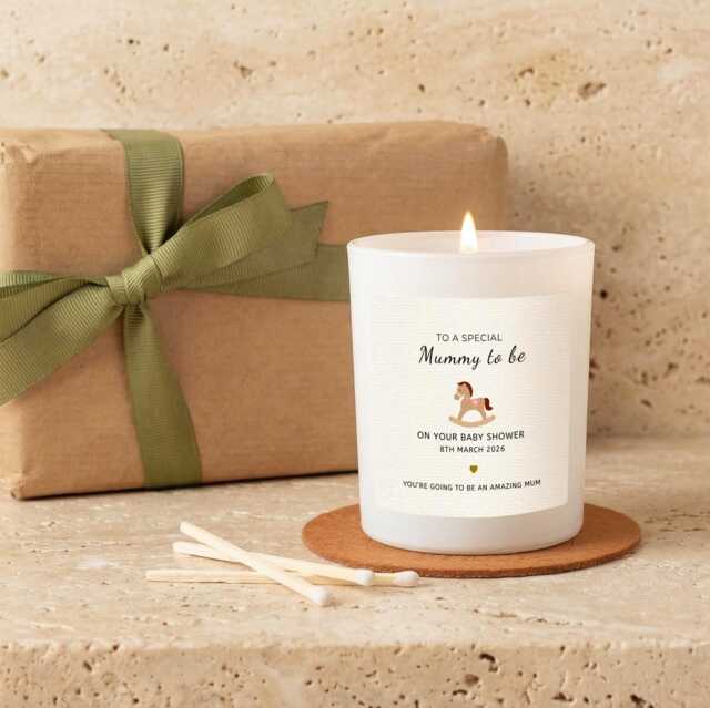 Personalised Mummy To Be Baby Shower Gift, Candle, A Special - image 1