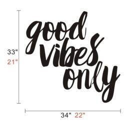 Good Vibes Only Wall Decal Teen Room Decor Bedroom - 170 - thumbnail 3