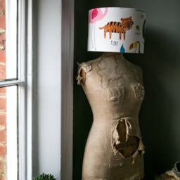 Animal Magic Drum Lampshade Handmade Scion Fabric, Nursery Decor - thumbnail 3