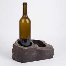 Handmade Alexandrette Marble Wine Bottle Holder Unique Rack - thumbnail 4