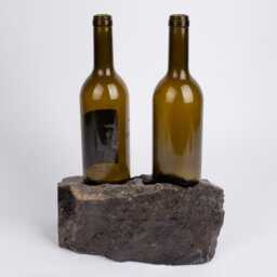 Handmade Alexandrette Marble Wine Bottle Holder Unique Rack - thumbnail 3