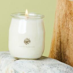 Rose & Sandalwood Candle For Relaxing Bath Gift Her Meditation Mood Setting Candle Calm Soy Natural Well Being Gift - thumbnail 1