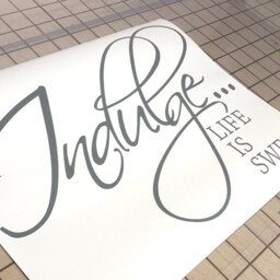 Indulge Life Is Sweet Wall Sticker Quote, Kitchen Decor, Decal, Stickers, Quote Food Art - thumbnail 2