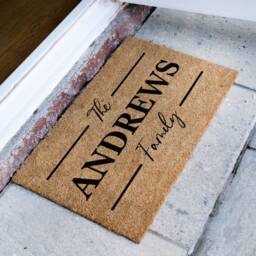 Custom Family Doormat - Name Rug Home Decor Personalized Closing Gift New Wedding - thumbnail 2