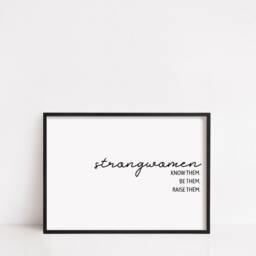 Quote Print - Strong Women Positive Motivational - thumbnail 2