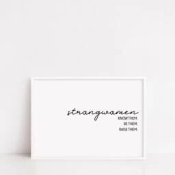 Quote Print - Strong Women Positive Motivational - thumbnail 3