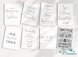 Inspirational, Positive, Family Quotation Prints, 6 Sizes, 10 Designs Quote Art, Minimalist, Motivational Word Art - thumbnail 1