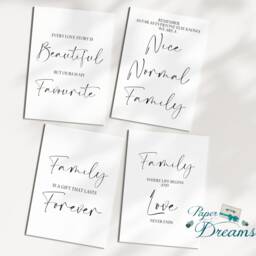 Inspirational, Positive, Family Quotation Prints, 6 Sizes, 10 Designs Quote Art, Minimalist, Motivational Word Art - thumbnail 2