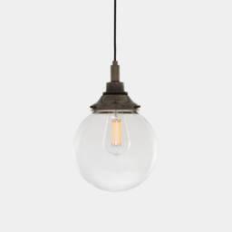 Laguna Clear Globe Bathroom Pendant Light 7.8'' - 20cm Ip44