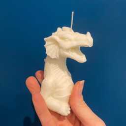 The Dragon Gothic Decor Handmade Handpoured - Fragranced Soy Wax Sculpture Candle - thumbnail 2