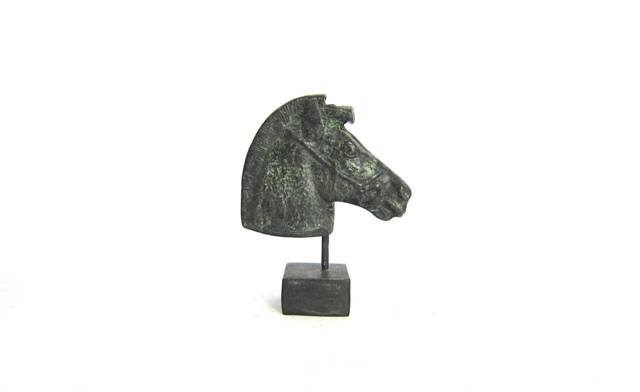 Head Of A Horse Bronze Sculpture , Horse Head Statue From Ancient Greece, Greek Hand Made in Greece - image 1